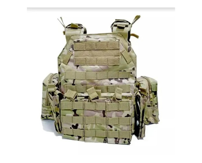 Плитоноска Tactical Vest с подсумками разгрузка штурмовой жилет водонепроницаемый Multicam