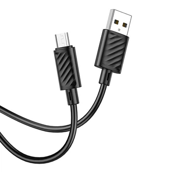 Кабель HOCO X88 USB - Micro USB (2.4A) (1M) Чорний