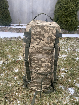 Баул 100 літрів армійський військовий ЗСУ тактичний сумка рюкзак з тканини кордура колір піксель 1749