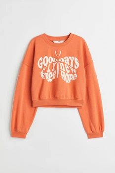 Світшот помаранчевий Butterfly H&M 146-152см (40001152)