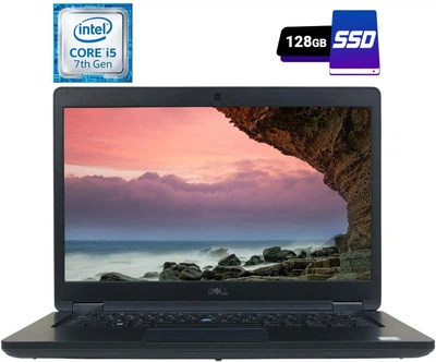 Ноутбук Б-класс Dell Latitude 5490 / 14" (1920x1080) IPS / Intel Core i5-7300U (2 (4) ядра по 2.6 - 3.5 GHz) / 4 GB DDR4 / 128 GB SSD / Intel HD Graphics 620 / WebCam / USB 3.1 / HDMI / Windows 10 б/у