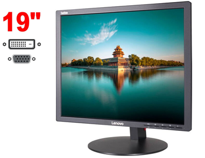 Монитор Lenovo ThinkVision LT1913p / 19" (1280x1024) IPS / 1x DVI, 1x VGA / VESA 100x100 / Pivot б/у