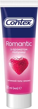 Інтимний гель-змазка Contex Romantic з ароматом полуниці (лубрикант) 30 мл (5060040304532/4820108005150)