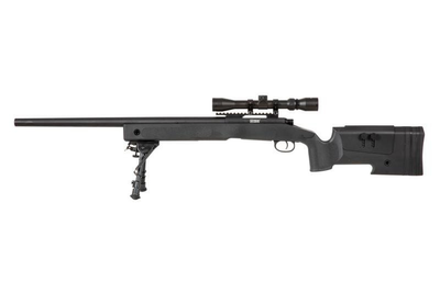 Снайперська гвинтівка Specna Arms M62 SA-S02 Core With Scope and Bipod Black