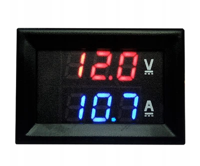 Цифровой вольтметр-амперметр DC 0-100В V/0-50 A (БЕЗ шунта) 50А Черный