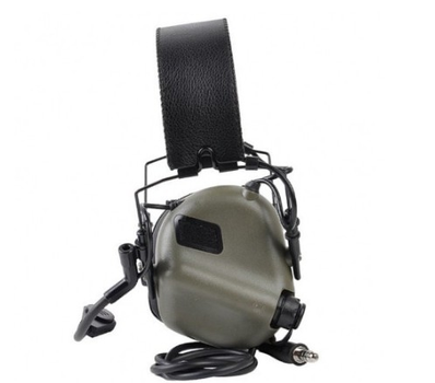 Наушники активные шумоподавляющие EARMOR M32 MOD3 Олива (Olive) ORIGINAL тактические с микрофоном для шлема FAST