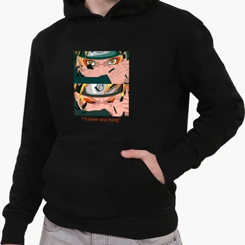 Детский худи Наруто Узумаки (Naruto Uzumaki) Черный (9298-2816-7) 128 см
