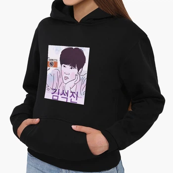 Детский худи БТС (BTS) Черный (9298-3259) 140 см