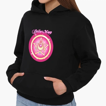 Детский худи Сейлор Мун (Sailor Moon) Черный (9298-2918) 140 см