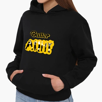 Детский худи БТС (Butter BTS) Черный (9298-3274) 164 см