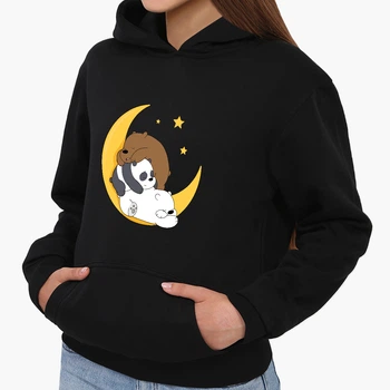 Детский худи Вся правда о медведях (We Bare Bears) Черный (9298-2894) 164 см