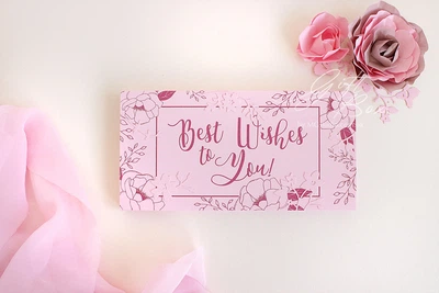 Gift box Lampika Pink Подарункова листівка для грошей для жінки Ручна робота