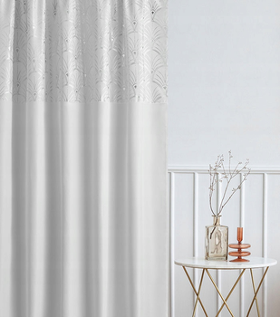 Дизайнерская штора Room99 140 х 250 см (Belissa) білий