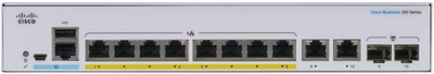 Комутатор Cisco CBS250-8P-E-2G-EU