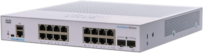 Комутатор Cisco CBS350-16T-2G-EU