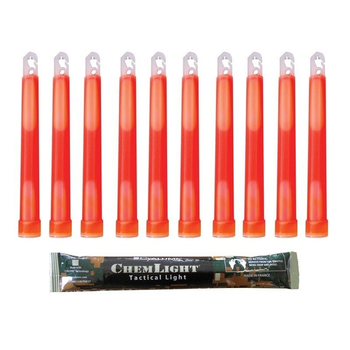 Химический источник света Cyalume ChemLight 6 "Red 24 часа