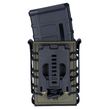 Подсумок IDOGEAR Mag Pouch для магазинов 5,56/7,62 мм , кріплення - зажим для ремня,цвет- Ranger Green