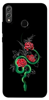 TPU чохол Demsky Snake in flowers для Huawei Honor 8X