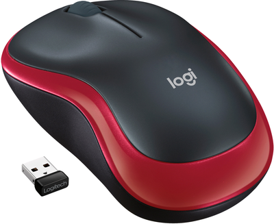 Mysz Logitech M185 Wireless czerwona (910-002237/910-002240)