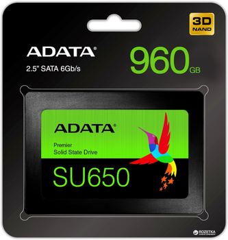 ADATA Ultimate SU650 960GB 2.5" SATA III 3D NAND TLC (ASU650SS-960GT-R)