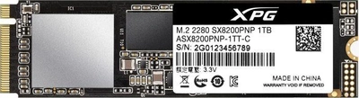 ADATA XPG SX8200 Pro 1TB M.2 2280 PCIe Gen3x4 3D NAND TLC (ASX8200PNP-1TT-C)