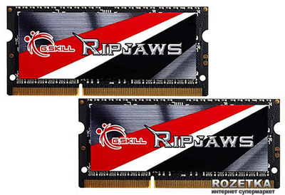 Оперативна пам'ять G.Skill SODIMM DDR3-1600 8192MB PC3-12800 (Kit of 2x4096) Ripjaws (F3-1600C9D-8GRSL)
