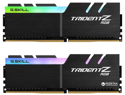 RAM G.Skill DDR4-3200 32768MB PC4-25600 (zestaw 2x16384) Trident Z RGB (F4-3200C16D-32GTZR)