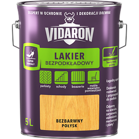 Vidaron - Лак для паркета без грунтовки, 5 л., Бесцветный матовый
