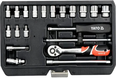 Набор головок торцевых YATO 1/4" 20 предметов (YT-14491)