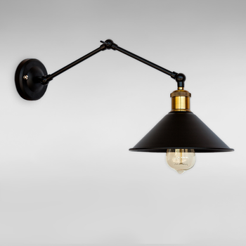 Настенный светильник Бра Light House LS-18585F-1 BK черный + золото