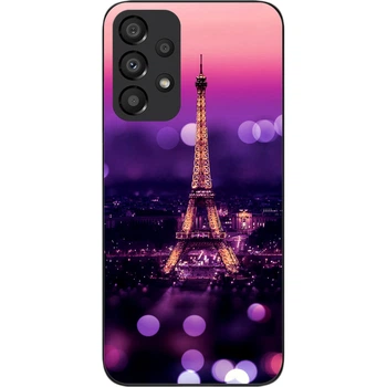 Силиконовый чехол SMTT для Samsung A33 5G Galaxy A336B с картинкой Париж ночью