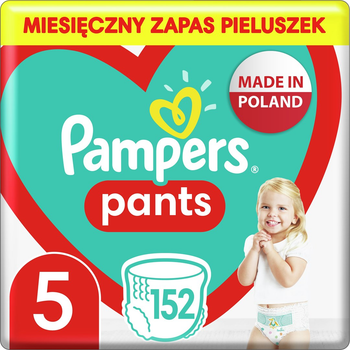 Pieluchomajtki Pampers rozmiar 5 (12-17 kg) 152 szt. (8001090808004_8006540068601)