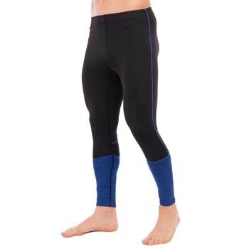 Штаны мужские компрессионные тайтсы мужские Zelart Fit 1205 размер L (46-48) Black-Blue