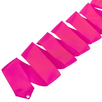 Лента для художественной гимнастики без палочки Zelart 5517 длина 6м Pink
