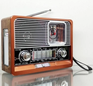 Радиоприемник Everton RT-330, портативный радиоприемник с фонариком, Bluetooth FM USB SD