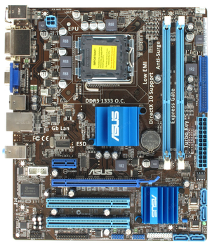 Материнская плата Socket 775 ASUS P5G41T-M LE ( s775, DDR3, G41, PCI-Ex16 ) Б/У