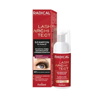 Шампунь-пенка для натуральных и нарощенных ресниц Farmona Radical Lash Architect 50 мл 5900117978313