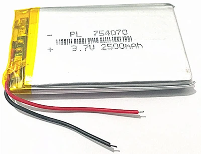 Літієвий акумулятор Li Pol 754070 2500 мАг 3.7В. Liter Energy