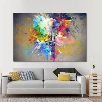 Абстракція Лампочка ,картина 70x50 см (Код товару:00023)