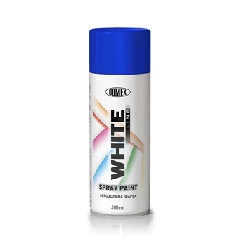 Флуоресцентная аэрозольная краска Domex White Line RAL5016 Синяя 400 мл