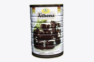 Оливки Athena черные без косточки ж.б. 4300/2000