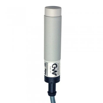Ємнісний датчик M18, пластиковий, зона дії 8мм, NPN, NO+NC, кабель C18P/BN-1A Micro Detectors
