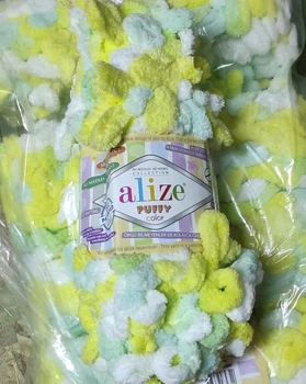 Пряжа ALIZE PUFFY COLOR 6382 ализе пуффи колор