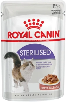 Вологий корм для стерилізованих кішок ROYAL CANIN Sterilized шматочки в соусі 12х85г (9003579311295)