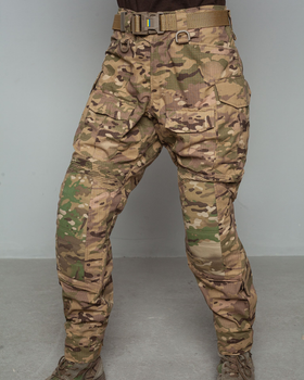 Женские штурмовые штаны UATAC Gen 5.2 (XL) Мультикам STEPPE (Степь) с наколенниками