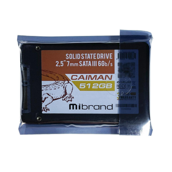 SSD диск 512 GB | ssd 512 gb для ноутбука Форм-фактор  2.5 | SSD Mibrand Caiman MI2.5SSD/CA512GB KT