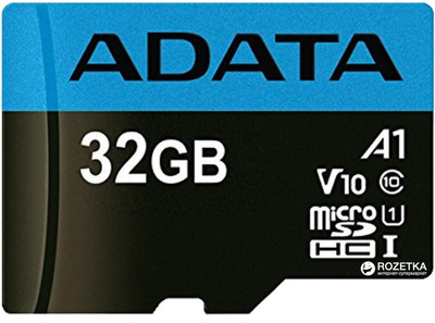 ADATA microSDHC 32GB Premier Class 10 UHS-I A1 + SD-adapter (AUSDH32GUICL10A1-RA1)