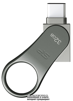 Pendrive Silicon Power Mobile C80 32GB srebrny (SP032GBUC3C80V1S)