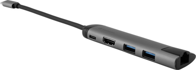 USB-хаб Verbatim USB-C Adapter USB 3.1 GEN 1 / USB 3.0 x 2 / HDMI / RJ45 (49141)