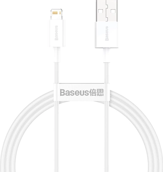Kabel Baseus Superior Series Fast Charging Lightning 2.4A 1m Biały (CALYS-A02)
